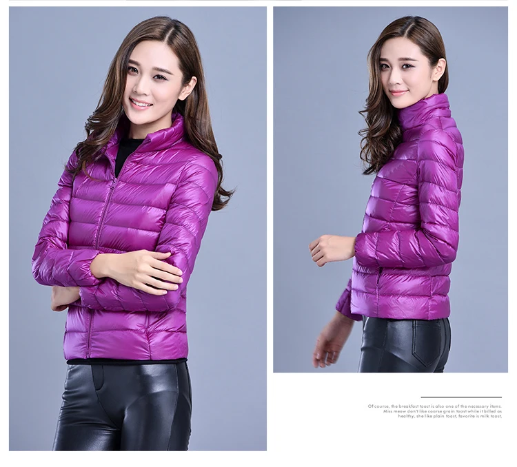 Spring Autumn Women Jackets 2024 Winter Female White duck down Jacket Fashion Ultralight Women Parka Packable Casual Puffer Coat