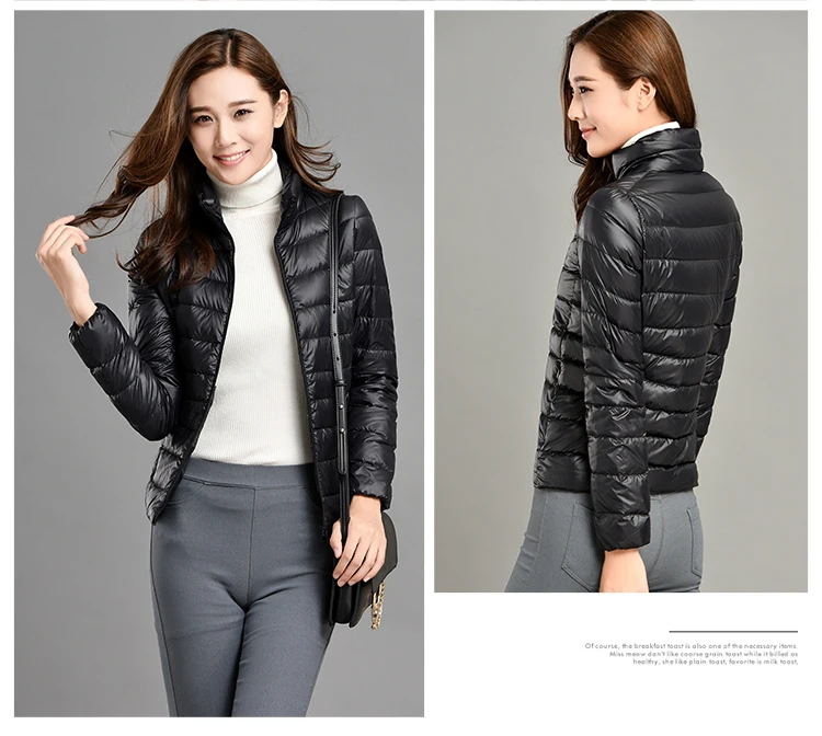 Spring Autumn Women Jackets 2024 Winter Female White duck down Jacket Fashion Ultralight Women Parka Packable Casual Puffer Coat
