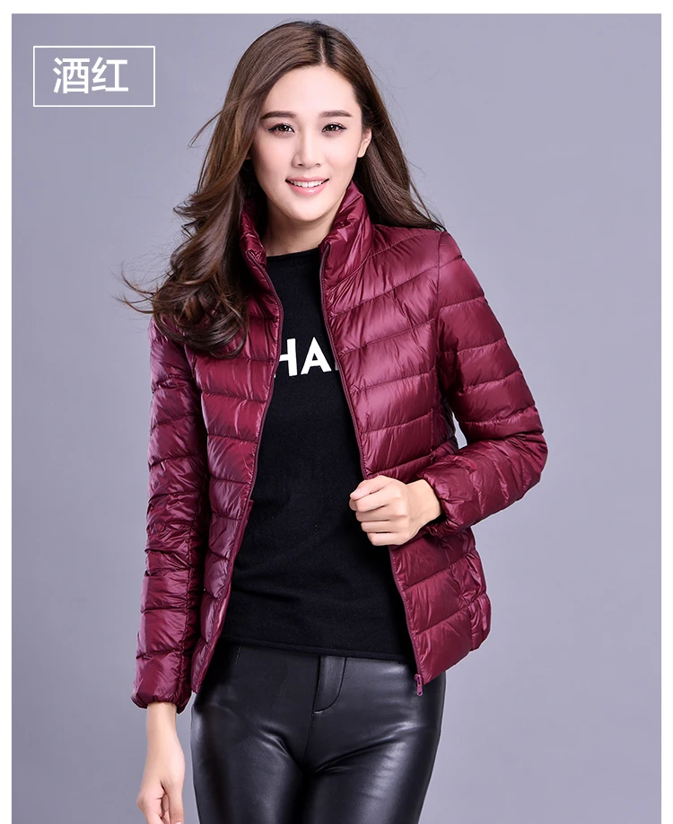 Spring Autumn Women Jackets 2024 Winter Female White duck down Jacket Fashion Ultralight Women Parka Packable Casual Puffer Coat