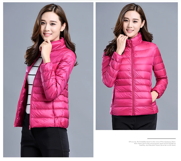 Spring Autumn Women Jackets 2024 Winter Female White duck down Jacket Fashion Ultralight Women Parka Packable Casual Puffer Coat