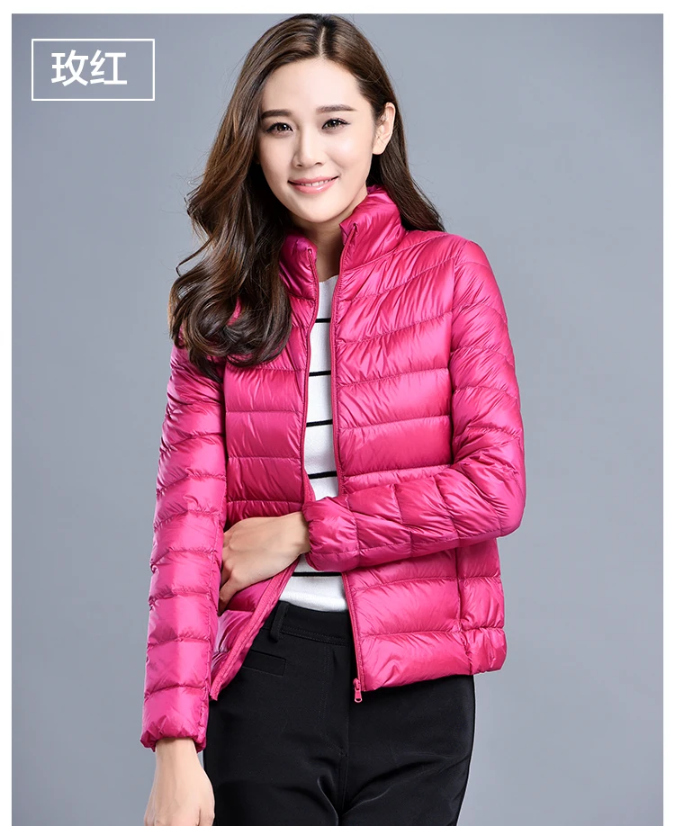 Spring Autumn Women Jackets 2024 Winter Female White duck down Jacket Fashion Ultralight Women Parka Packable Casual Puffer Coat