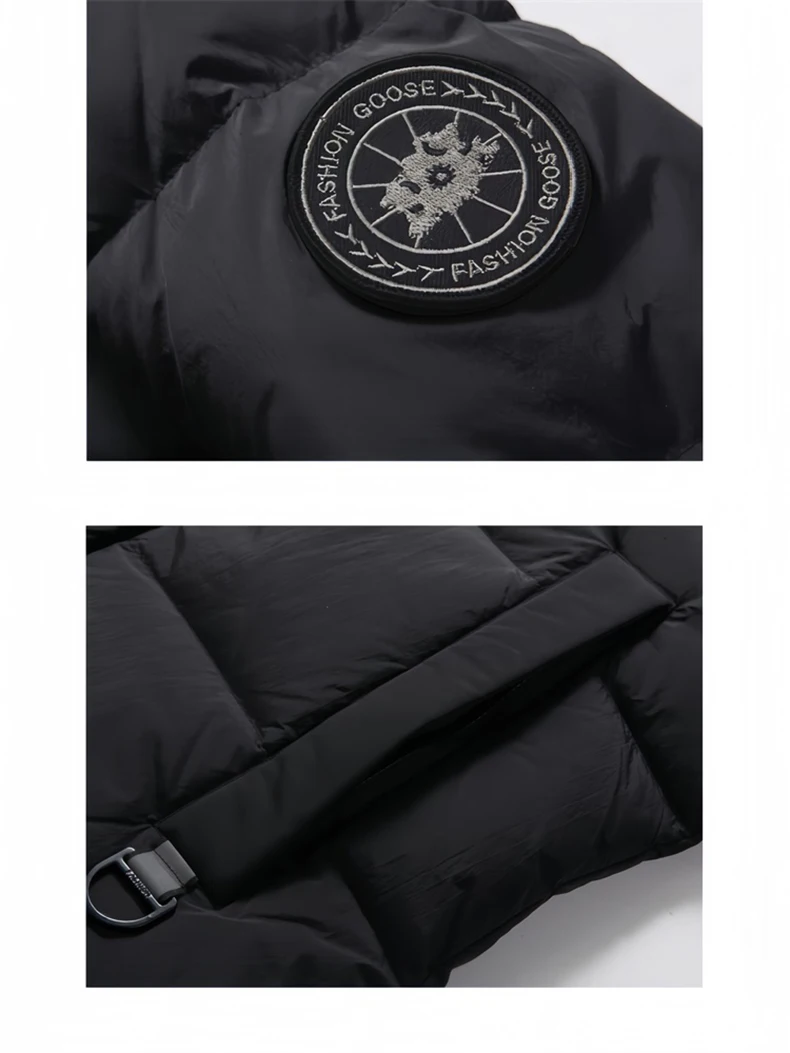 Winter Long Down Jacket Women Windbreaker Jacket Fashion Couple Down Coat Warm Hooded Thick Winter Windproof Waterproof Men Coat