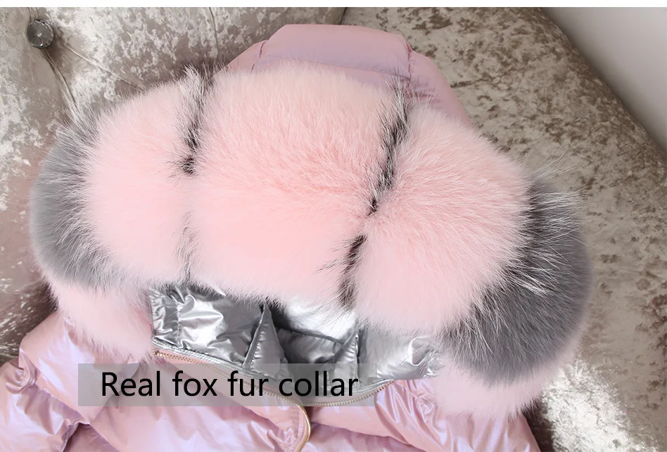 Maomaokong Winter Jacket Women Real Fur Coat Parkas Duck Down Lining Coat Real Raccoon Fur Collar Warm Black Streetwear