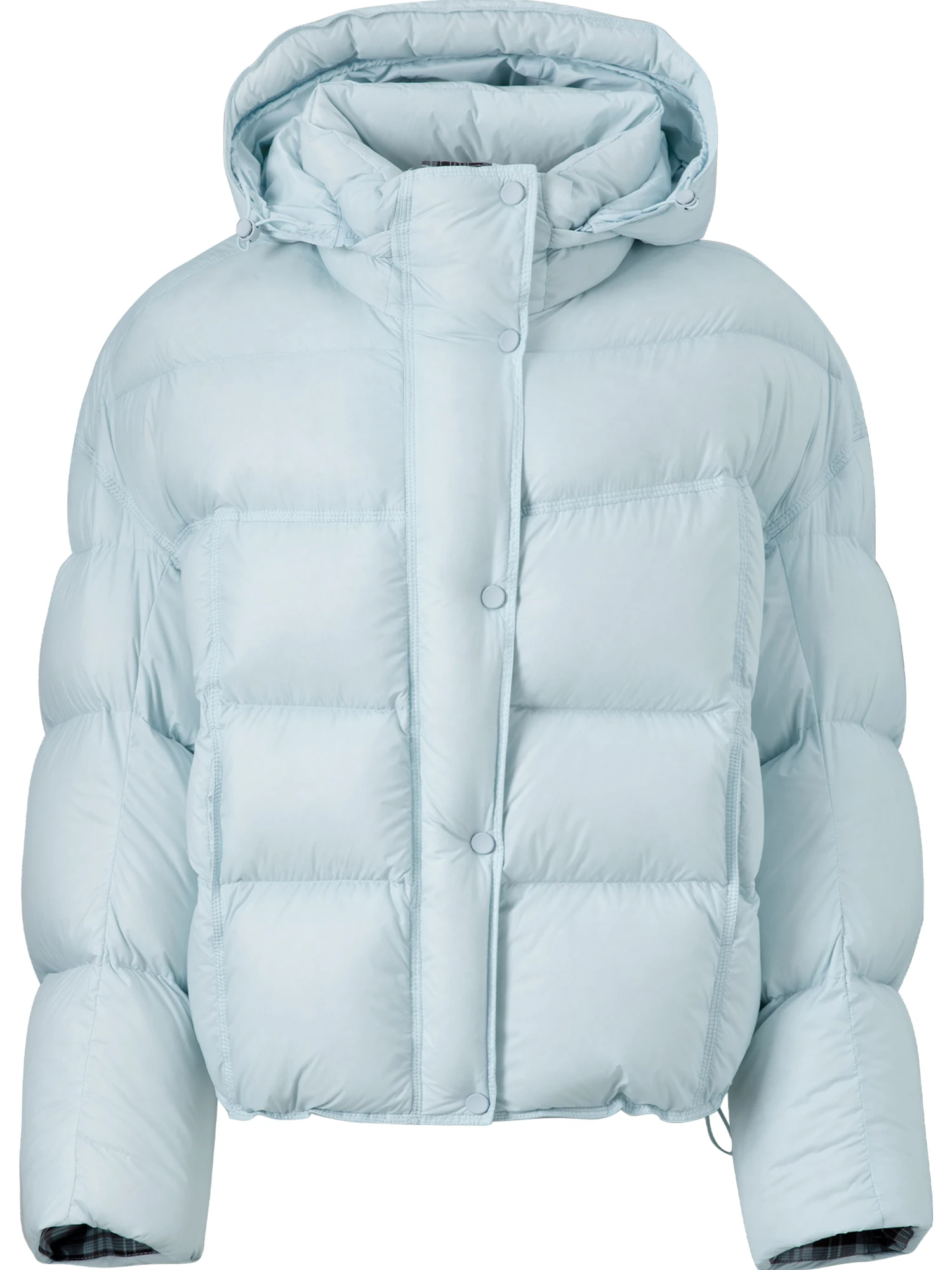 FSLE Winter Women Hooded Short Puffer Jacket Downcoat Bubble Style Thick Warm Coat Oversize Short Quilted Outerwear Duckdown