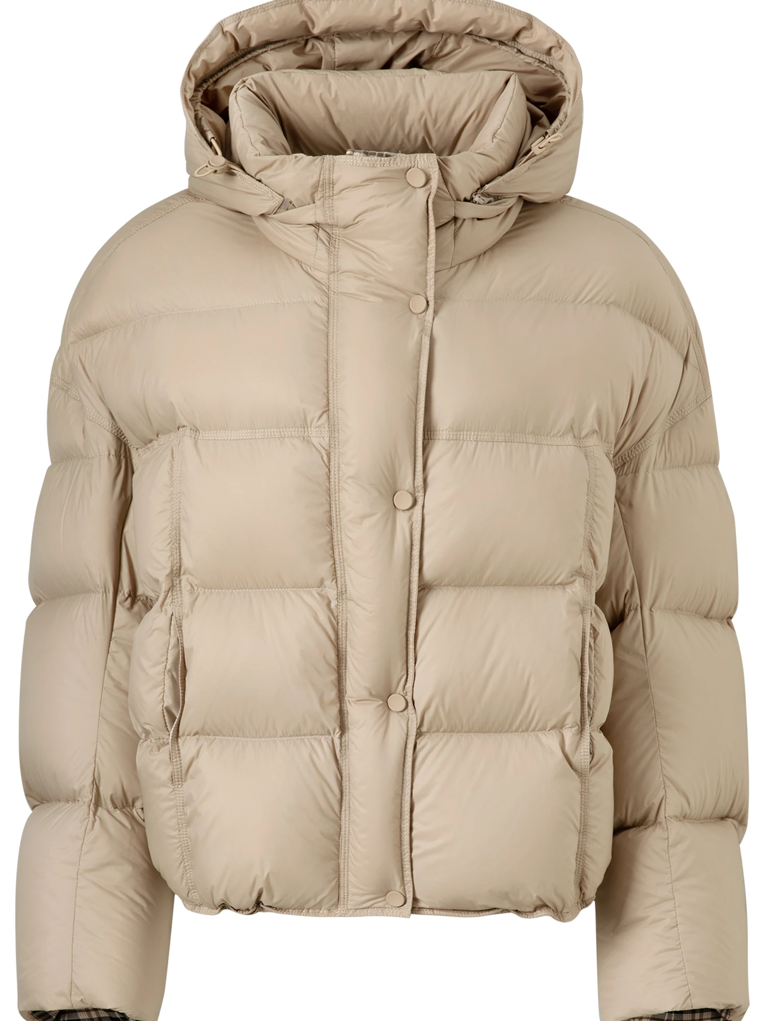 FSLE Winter Women Hooded Short Puffer Jacket Downcoat Bubble Style Thick Warm Coat Oversize Short Quilted Outerwear Duckdown