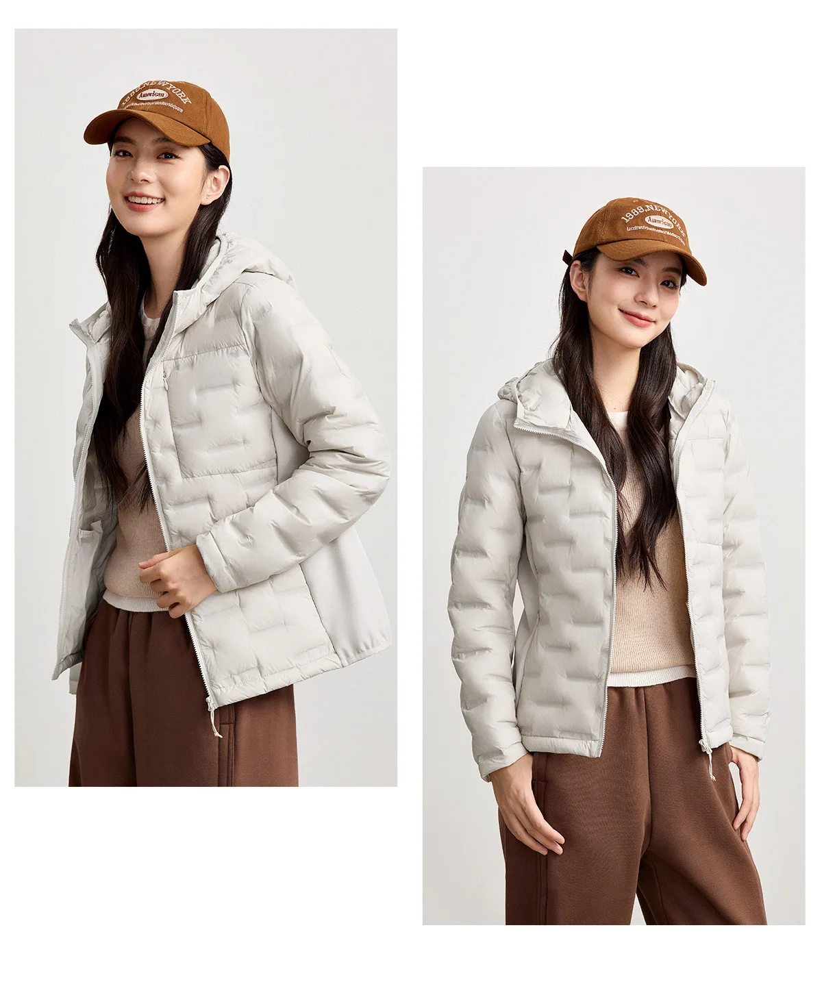 2026 Women's Winter Hooded Coat 90% Duck down Filled Ultra Light Warm Fashion Jacket Autumn Parkas Windbreaker