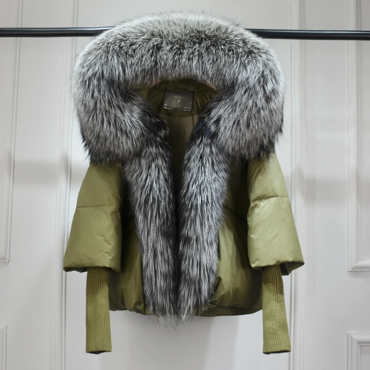 Lagabogy 2025 Winter Women Warm White Duck Down Jacket Loose Hood Puffer Coat Natural Real Fox Fur Collar Thick Luxury Outerwear