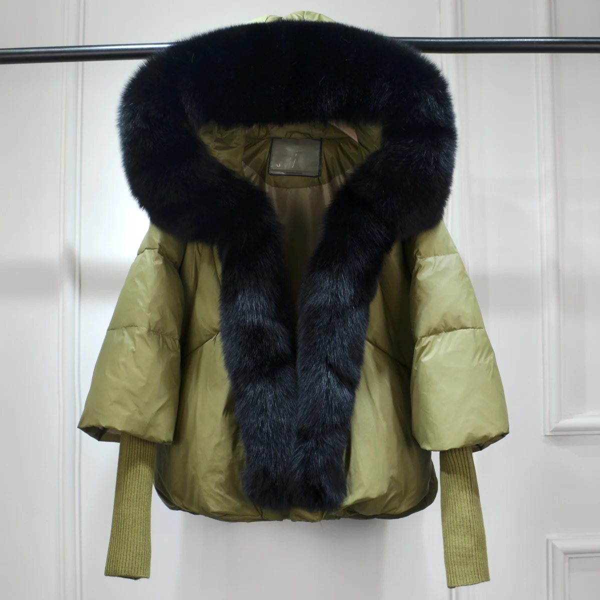 Lagabogy 2025 Winter Women Warm White Duck Down Jacket Loose Hood Puffer Coat Natural Real Fox Fur Collar Thick Luxury Outerwear