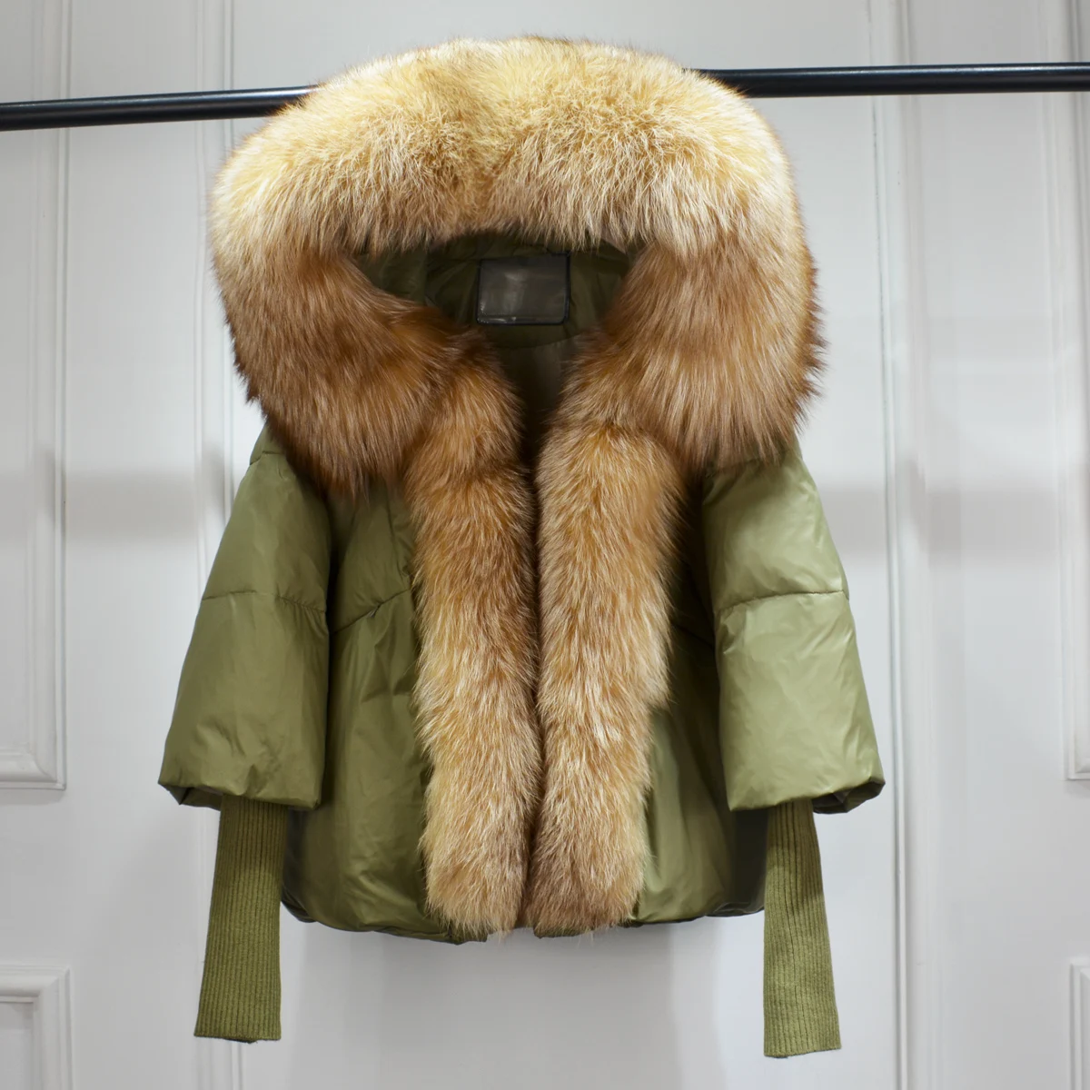 Lagabogy 2025 Winter Women Warm White Duck Down Jacket Loose Hood Puffer Coat Natural Real Fox Fur Collar Thick Luxury Outerwear