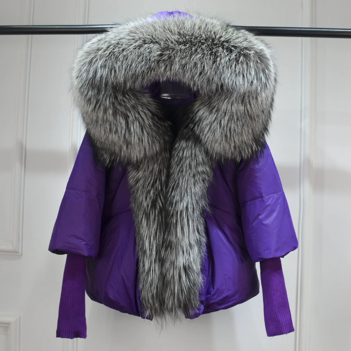 Lagabogy 2025 Winter Women Warm White Duck Down Jacket Loose Hood Puffer Coat Natural Real Fox Fur Collar Thick Luxury Outerwear