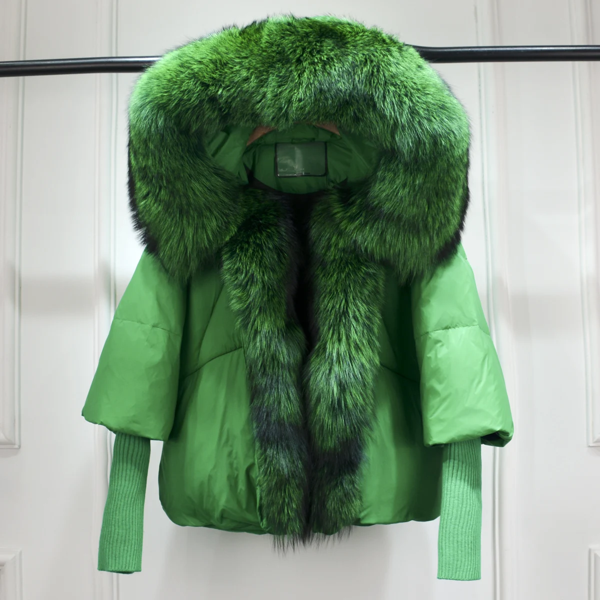 Lagabogy 2025 Winter Women Warm White Duck Down Jacket Loose Hood Puffer Coat Natural Real Fox Fur Collar Thick Luxury Outerwear