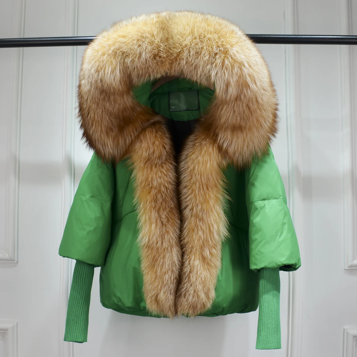 Lagabogy 2025 Winter Women Warm White Duck Down Jacket Loose Hood Puffer Coat Natural Real Fox Fur Collar Thick Luxury Outerwear