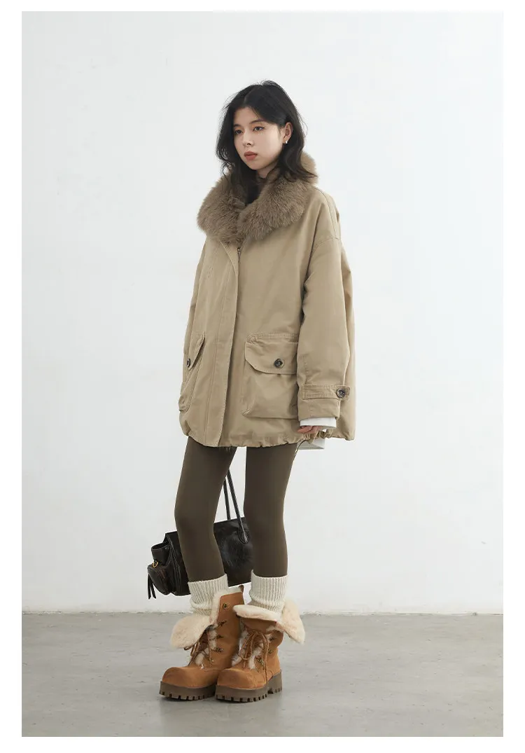 CHIC VEN Fashion Women Down Coats New Loose Casual 90 Goose Down Jacket Female Warm Parka Coat Autumn Winter 2025