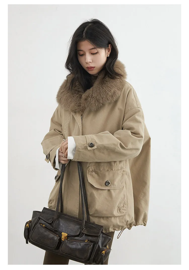 CHIC VEN Fashion Women Down Coats New Loose Casual 90 Goose Down Jacket Female Warm Parka Coat Autumn Winter 2025