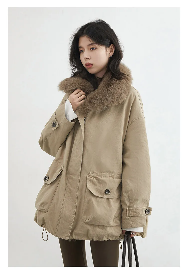 CHIC VEN Fashion Women Down Coats New Loose Casual 90 Goose Down Jacket Female Warm Parka Coat Autumn Winter 2025