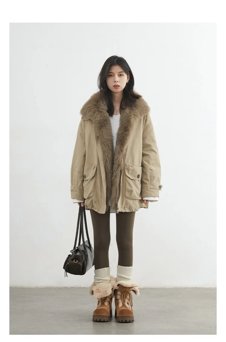 CHIC VEN Fashion Women Down Coats New Loose Casual 90 Goose Down Jacket Female Warm Parka Coat Autumn Winter 2025