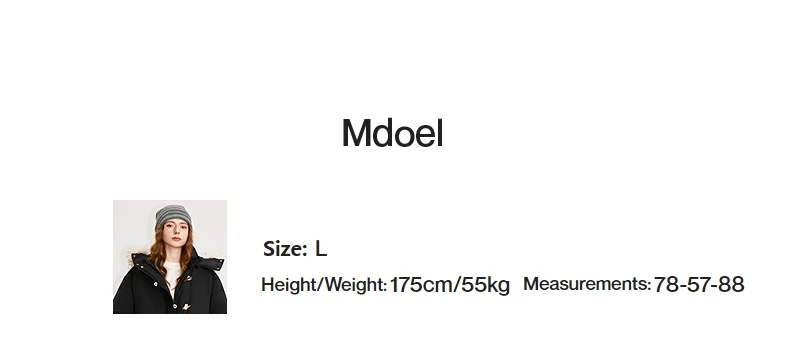 TOYOUTH Women 90% Down Jacket 2025 Winter New Fur Collar Hooded Cow Horn Buckle Three-proof Long Coat