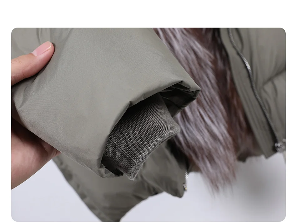 2026 MAOMAOKONG White Duck Down Jacket Winter Women Warm Loose Coat Natural Real Fox Fur Collar Thick Luxury Outerwear Parkas
