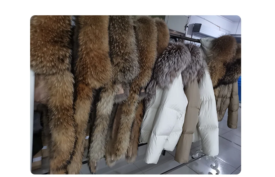 2026 MAOMAOKONG White Duck Down Jacket Winter Women Warm Loose Coat Natural Real Fox Fur Collar Thick Luxury Outerwear Parkas