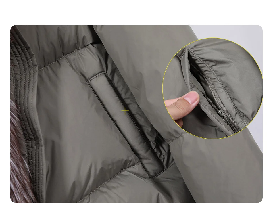 2026 MAOMAOKONG White Duck Down Jacket Winter Women Warm Loose Coat Natural Real Fox Fur Collar Thick Luxury Outerwear Parkas