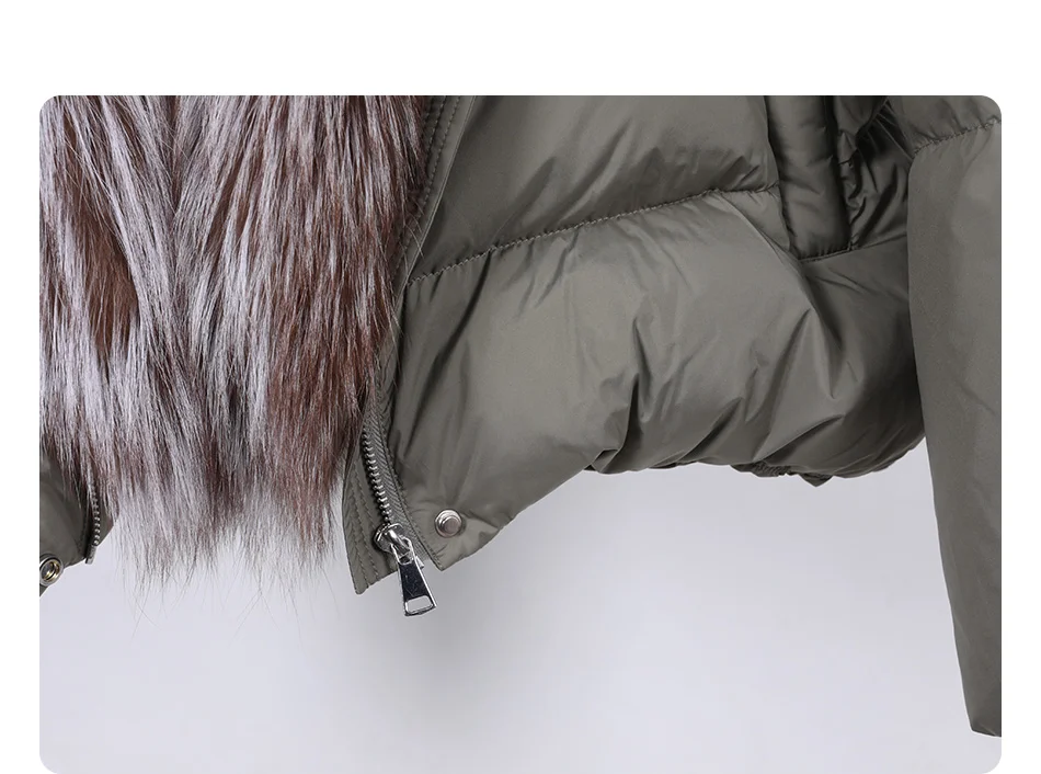 2026 MAOMAOKONG White Duck Down Jacket Winter Women Warm Loose Coat Natural Real Fox Fur Collar Thick Luxury Outerwear Parkas