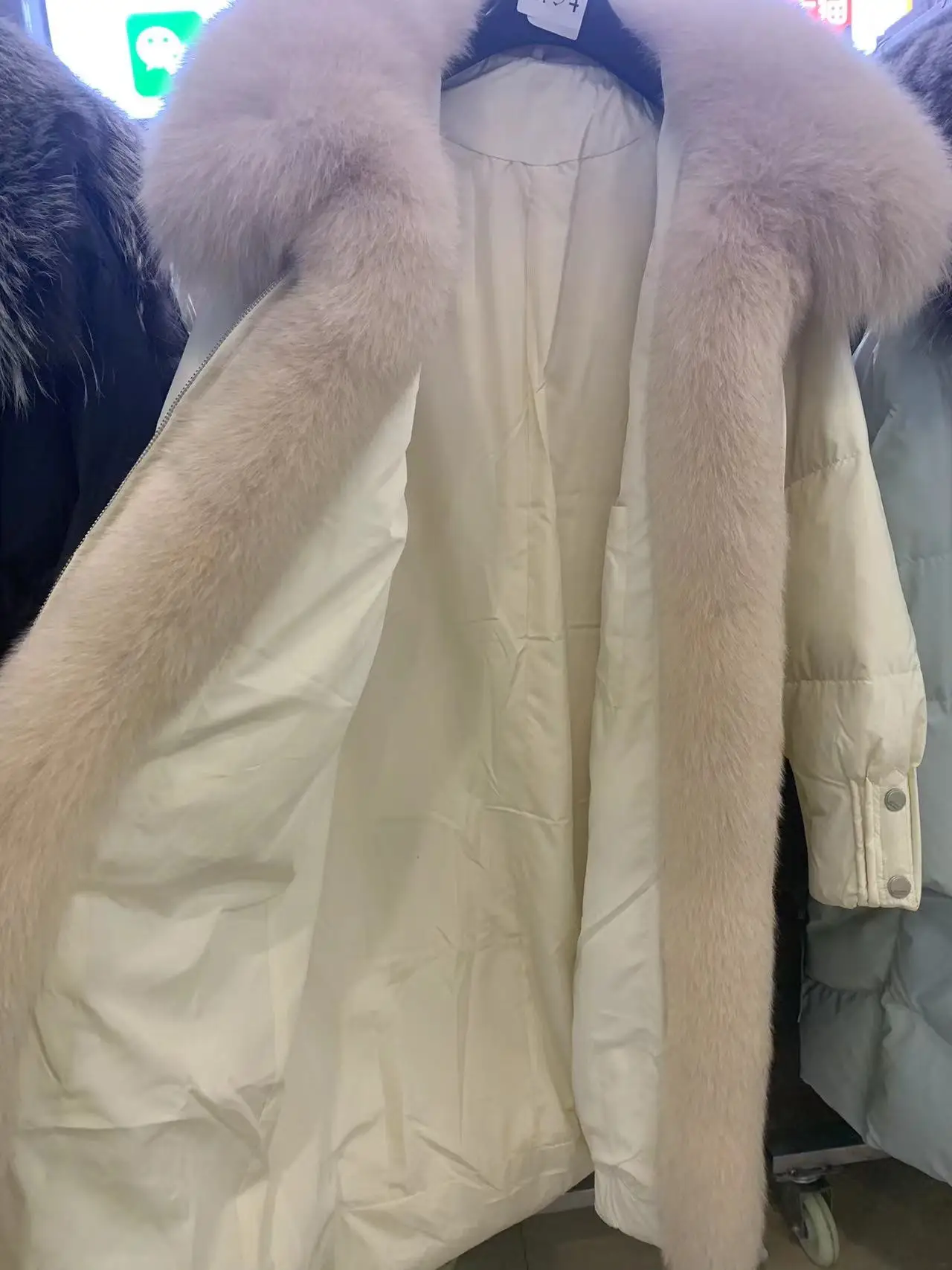 2025 New Winter Women Warm Coat 90% Goose Down Jacket Long Real Fox Fur Collar Thick Luxury Outerwear Female Coat Streetwear