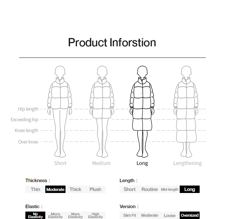 TOYOUTH Womens Down Coat 2024 Winter New Fur Collar Single Breasted Button Medium Thick Long Coat