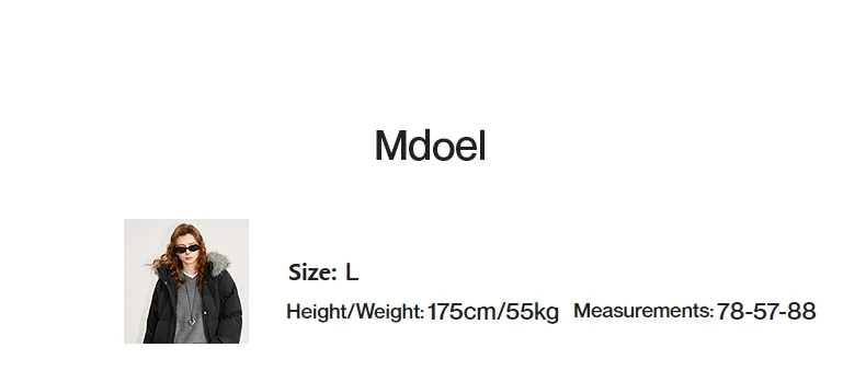 TOYOUTH Women 90% White Duck Down Thick Down Jacket 2025 Winter New Fur Collar Hooded Extra Long Warm Jacket Coat