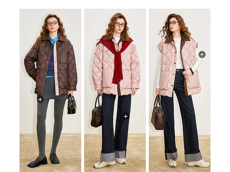 TOYOUTH Women 90% White Duck Down Jacket 2025 Winter New Double Side Antibacterial Turn Down Collar Parka Female Outwear Coat