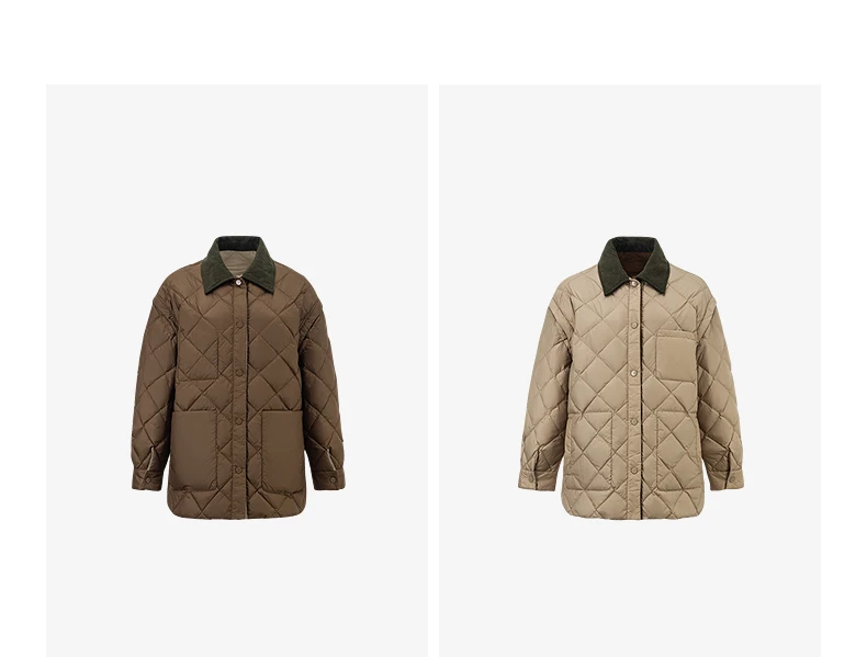 TOYOUTH Women 90% White Duck Down Jacket 2025 Winter New Double Side Antibacterial Turn Down Collar Parka Female Outwear Coat