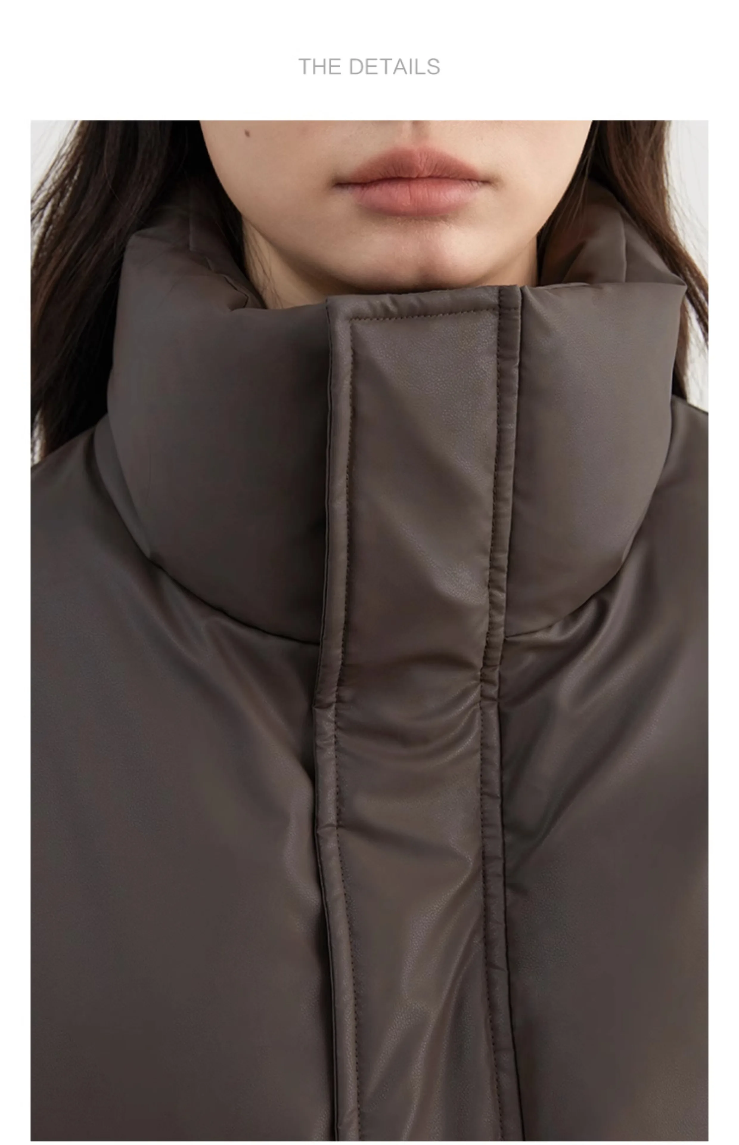 CHIC VEN Women Down Coats Solid Sports Casual Stand Collar PU 90 White Duck Down Ladies Down Jacket Autumn Winter 2025 Clothing
