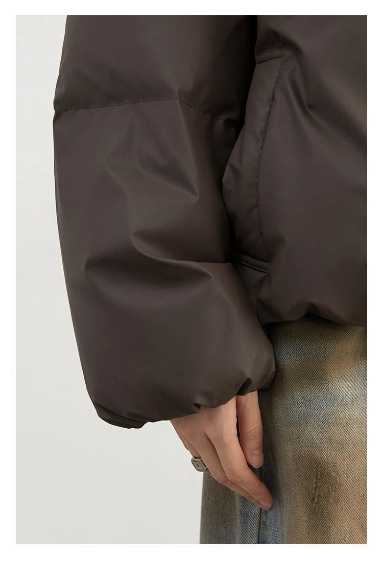 CHIC VEN Women Down Coats Solid Sports Casual Stand Collar PU 90 White Duck Down Ladies Down Jacket Autumn Winter 2025 Clothing