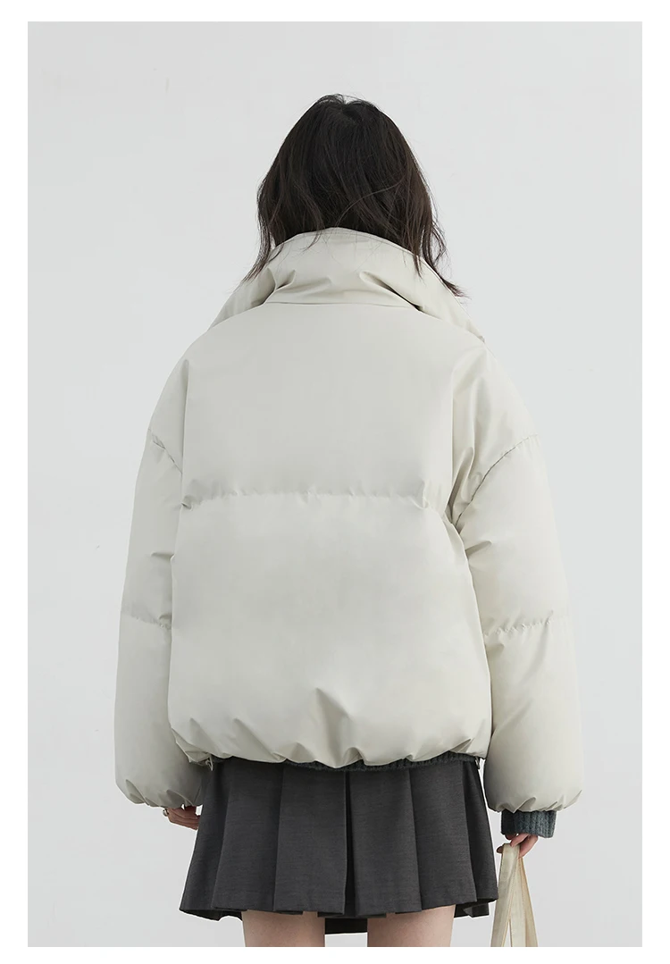 CHIC VEN Women Down Coats Solid Sports Casual Stand Collar PU 90 White Duck Down Ladies Down Jacket Autumn Winter 2025 Clothing