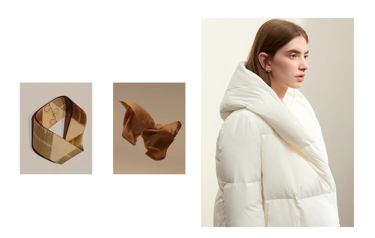 AMII Minimalist Hooded Women Duck Down Jacket Winter New 2024 Loose Warm Bread Clothing Trendy Blends Streetwear Female 12424111