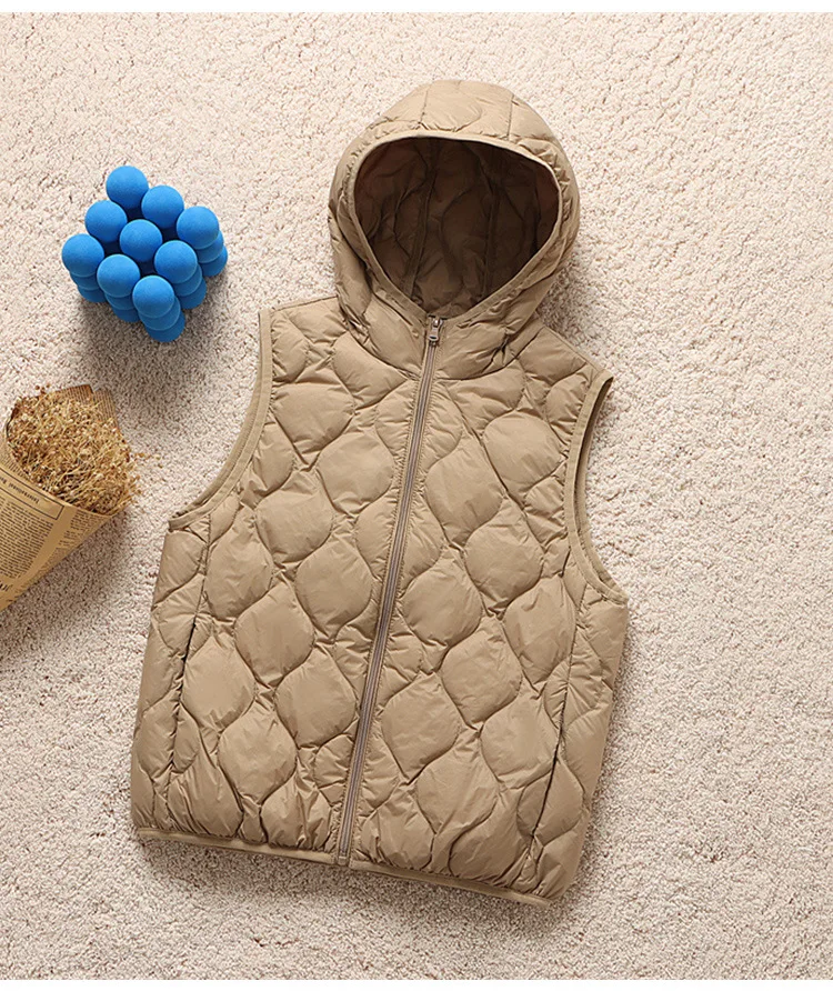 SEDUTMO Winter Hooded Duck Down Vest Women Short Warm Fashion Slim Jackets Autumn Casual Basic Waistcoat ED2131
