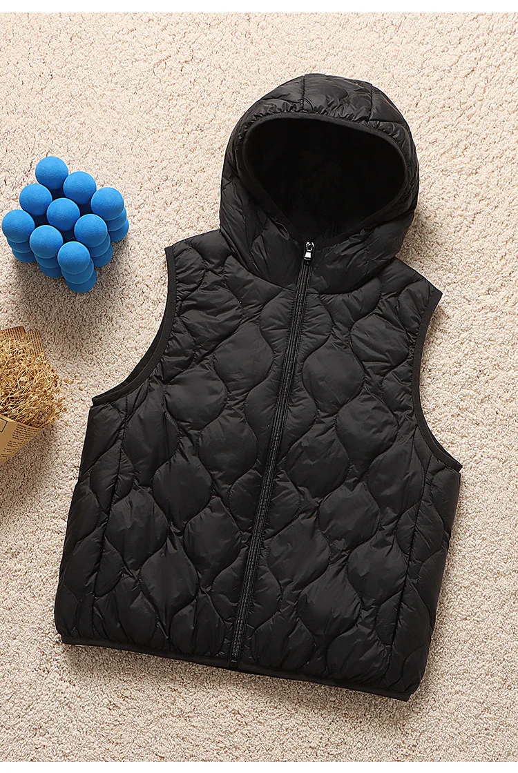 SEDUTMO Winter Hooded Duck Down Vest Women Short Warm Fashion Slim Jackets Autumn Casual Basic Waistcoat ED2131