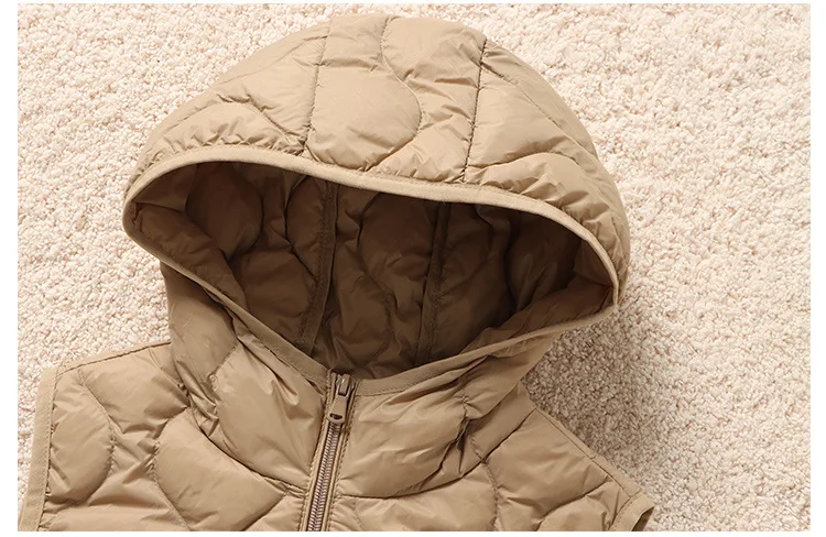 SEDUTMO Winter Hooded Duck Down Vest Women Short Warm Fashion Slim Jackets Autumn Casual Basic Waistcoat ED2131
