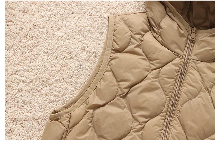 SEDUTMO Winter Hooded Duck Down Vest Women Short Warm Fashion Slim Jackets Autumn Casual Basic Waistcoat ED2131