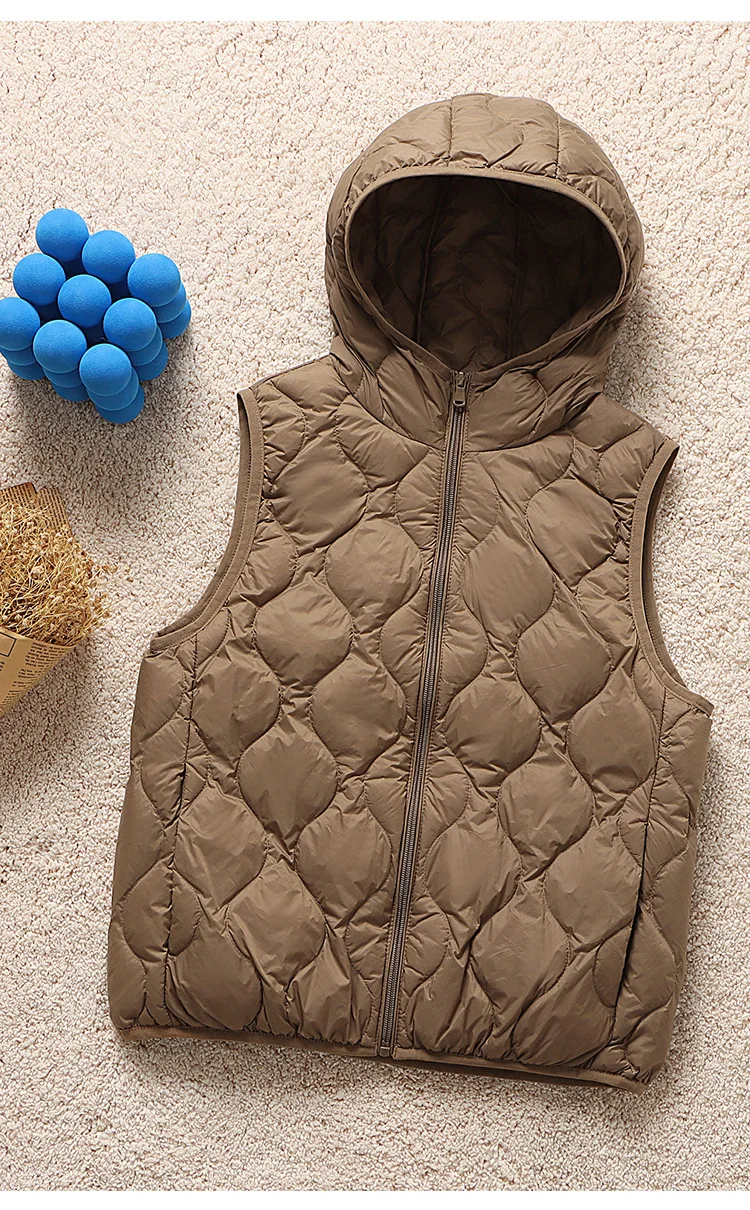 SEDUTMO Winter Hooded Duck Down Vest Women Short Warm Fashion Slim Jackets Autumn Casual Basic Waistcoat ED2131