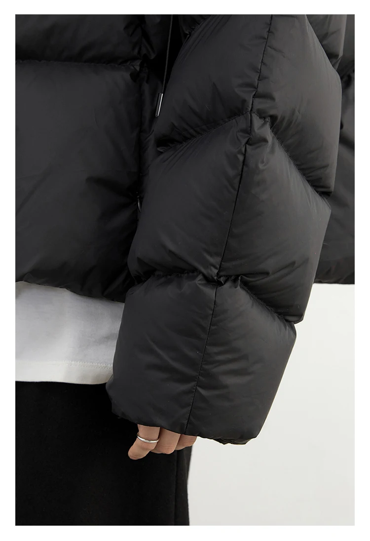 CHIC VEN Women Down Coats Loose Casual New Hooded 90 White Duck Down Female Down Jacket Autumn Winter 2025