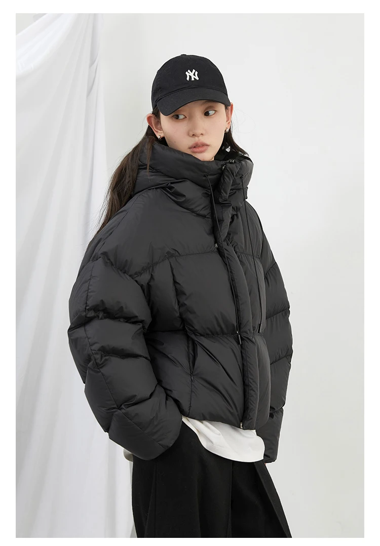 CHIC VEN Women Down Coats Loose Casual New Hooded 90 White Duck Down Female Down Jacket Autumn Winter 2025