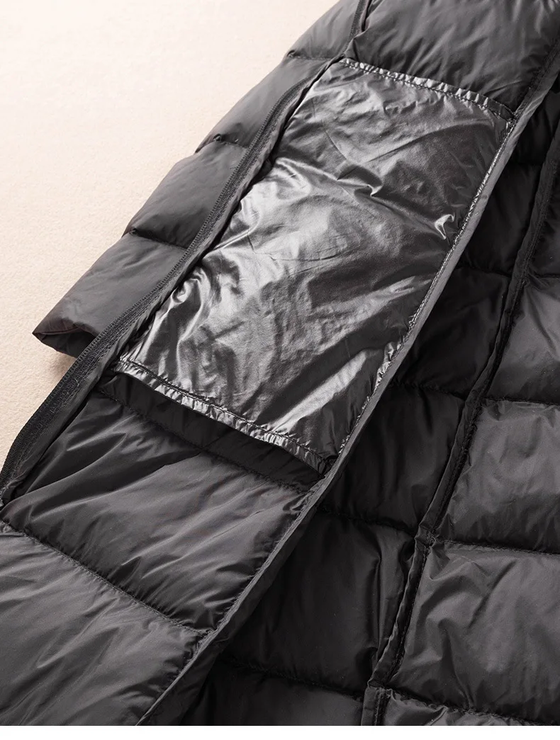 2022 Autumn Winter Women Down Coat Warm Lightweight White Duck Down Jacket Parkas Ladies Loose Long Hooded Windproof Outwears