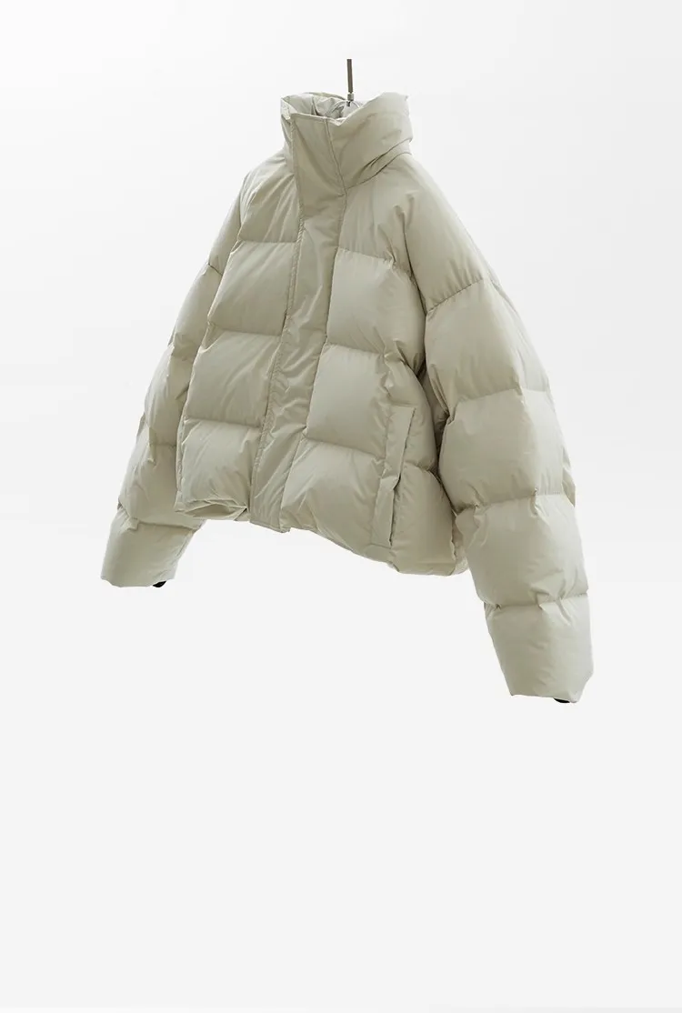 Fashion Bloggers Are All Wearing It~ Lightweight and Warm Short down Jacket, 270g White Duck down Puffer Jacket, New Winter Women's Coat