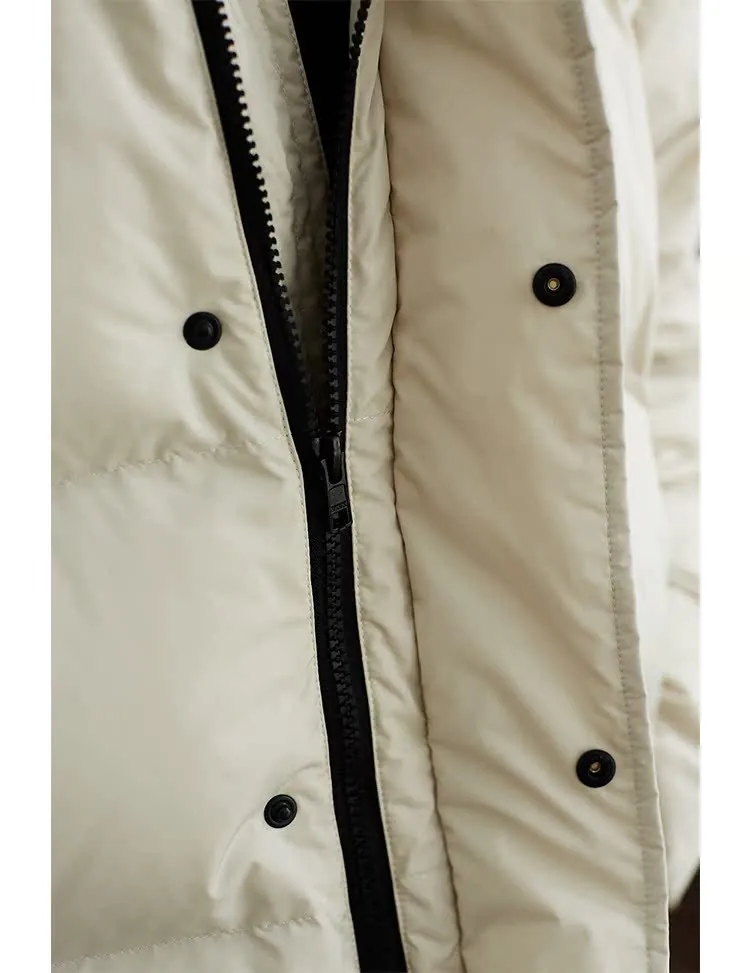 Fashion Bloggers Are All Wearing It~ Lightweight and Warm Short down Jacket, 270g White Duck down Puffer Jacket, New Winter Women's Coat