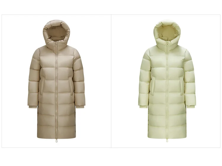 Semir Down Jacket Women Long Length Hooded Loose 2026 New Winter Goose Down Waterproof Oil-proof Stain-proof Women Winter Parka