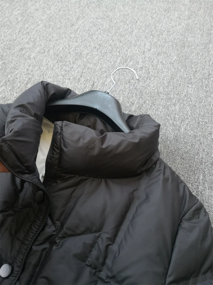 Janveny 2025 New Winter Women Lightweight 90% White Duck Down Jacket Ultra Light Warm Loose Puffer Feather Coat Female Parkas