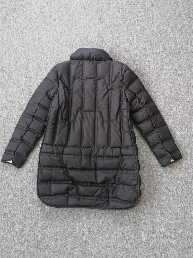 Janveny 2025 New Winter Women Lightweight 90% White Duck Down Jacket Ultra Light Warm Loose Puffer Feather Coat Female Parkas