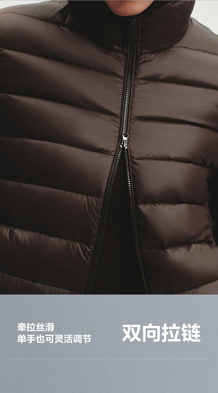 BOSIDENG Women Short Cropped Hooded Down Jacket Lightweight Quilted Puffer Coat Portable Warm Daily Outerwear
