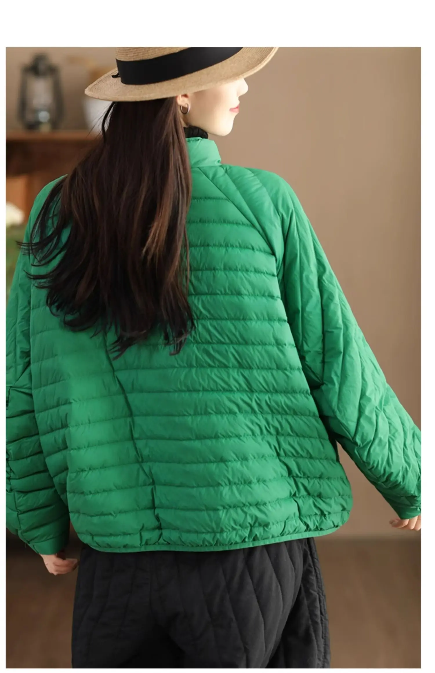 Janveny Women 90% Ultra Light White Duck Down Jacket Oversize Loose Causal Short Puffer Coat Autumn Winter Vintage Female Parkas