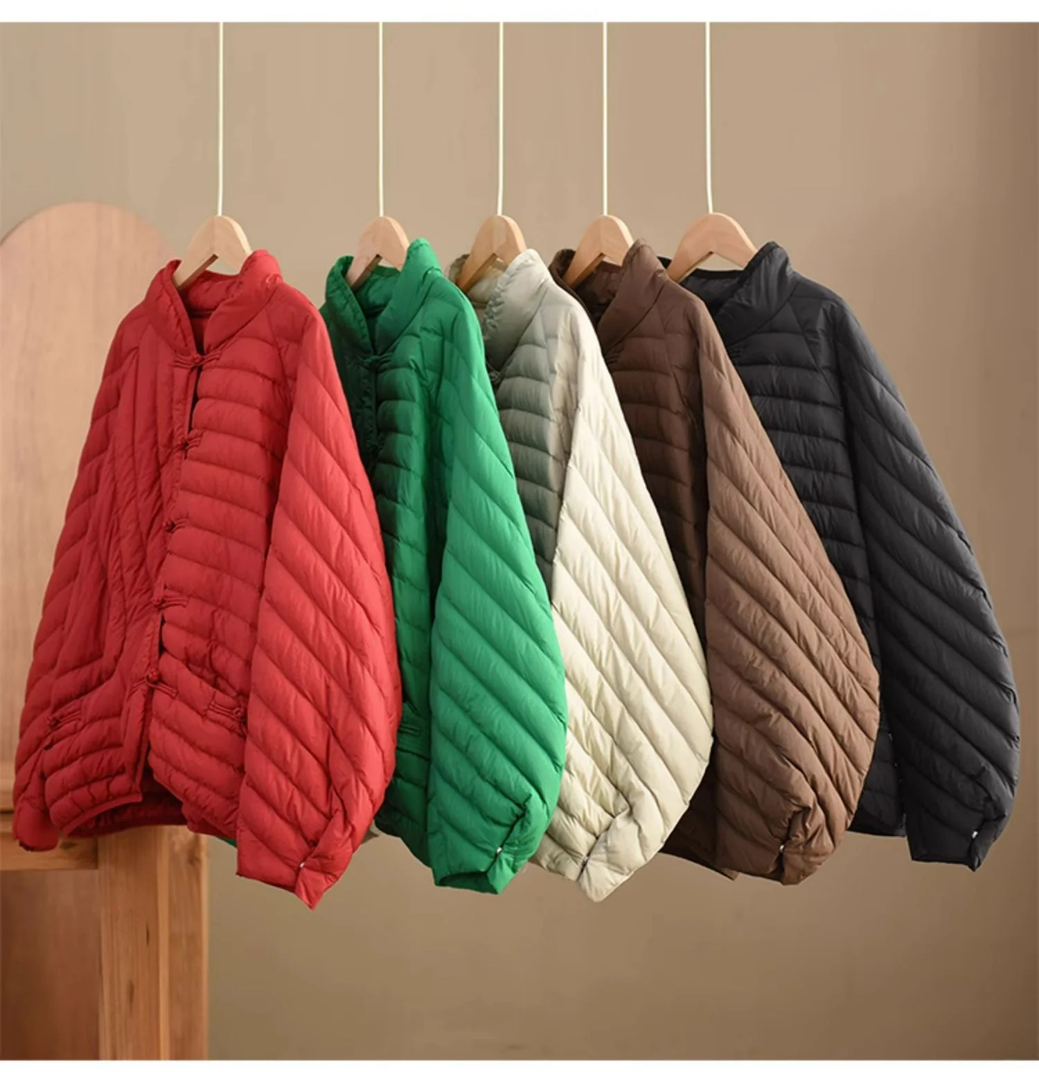 Janveny Women 90% Ultra Light White Duck Down Jacket Oversize Loose Causal Short Puffer Coat Autumn Winter Vintage Female Parkas